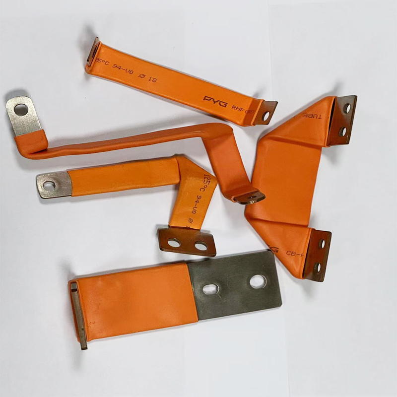 Barramento flexível de cobre laminado sólido personalizado para conexão de bateria de veículo de nova energia