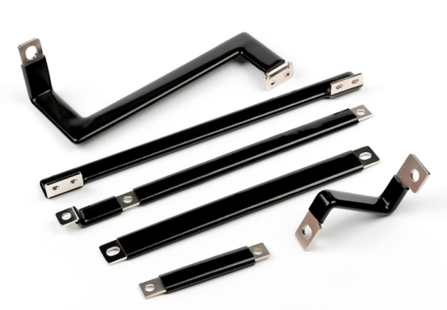 Barramentos r&iacute;gidos isolados (revestimento ep&oacute;xi preto)