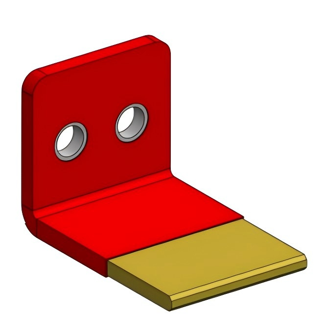 Barramento em forma de L personalizado (isolamento vermelho)