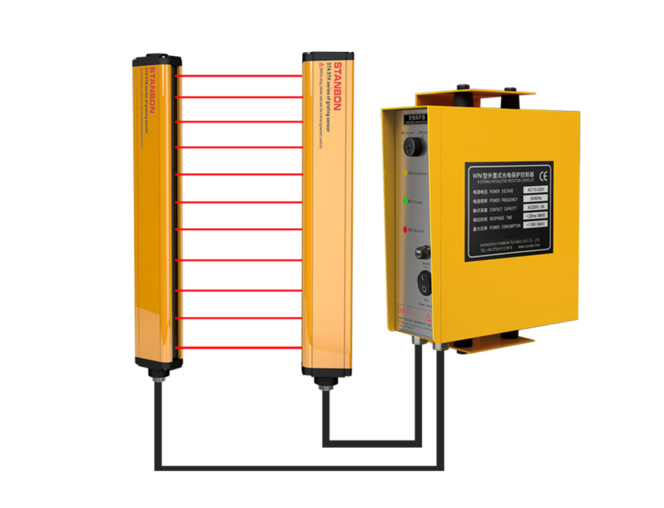 Dispositivo de segurança fotoelétrico de cortina de luz de segurança